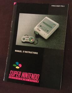 Super Nintendo Manuel d'instructions HW(A)-SNSP-FRA-1